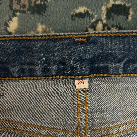 Snake Head Decon Iconic Boyfriend Denim Mini Skirt from Levis - Picture 3 of 5